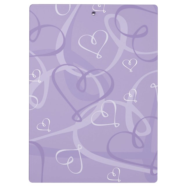 Porte-bloc Motif de coeur pourpre (Dos)