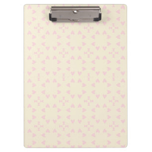 Porte-bloc Motif de cœur rose doux – Sans couture esthétique