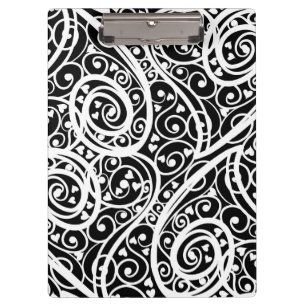 Porte-bloc Motif de cœurs noirs et blancs mignons