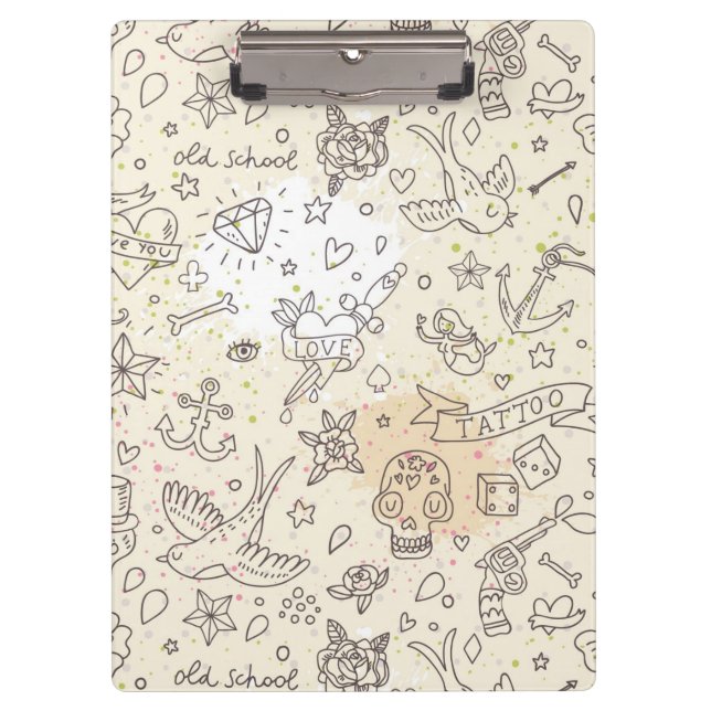 Porte-bloc Motif de concept de tatouage (Devant)