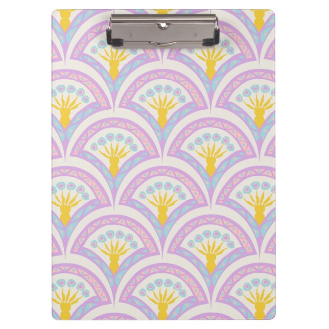Porte-bloc Motif de coquille de couleur pastel (Devant)