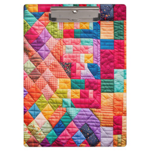 Porte-bloc Motif de courtepointe patchwork coloré