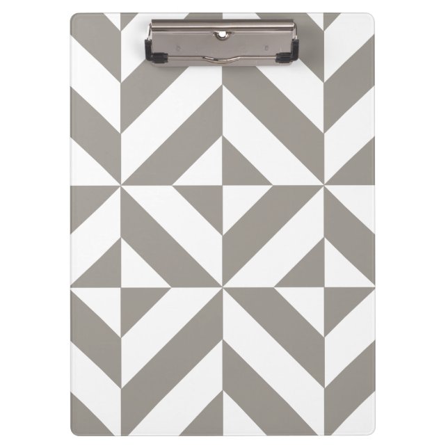 Porte-bloc Motif de cube géométrique gris argenté (Devant)