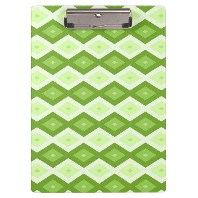 Porte-bloc Motif de diamant vert Chartreuse (Devant)
