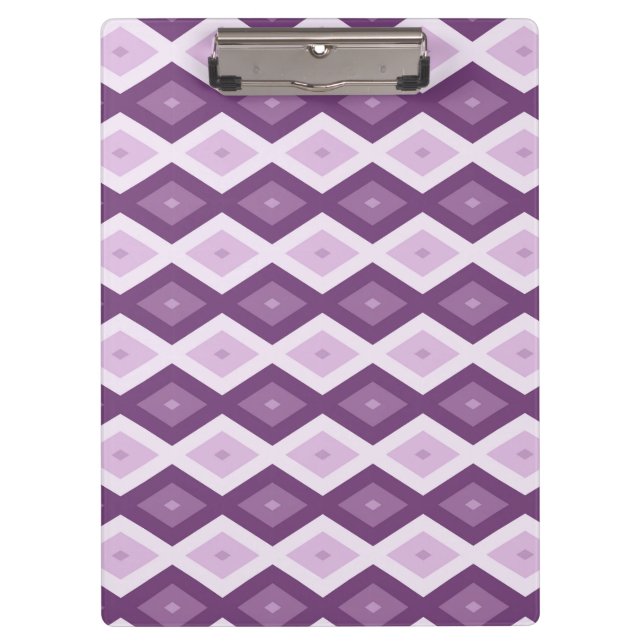 Porte-bloc Motif de diamant violet (Devant)