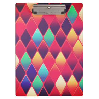 Porte-bloc Motif de diamants colorés