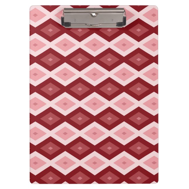 Porte-bloc Motif de diamants rouges (Devant)