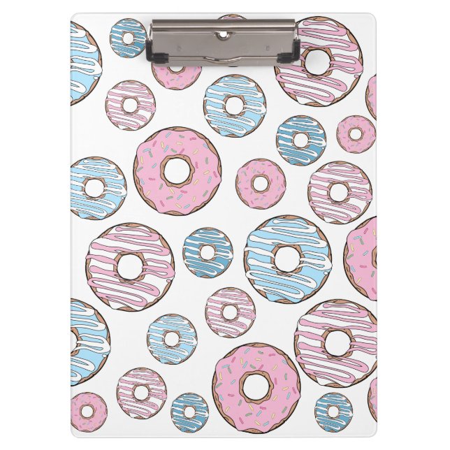 Porte-bloc Motif De Donuts, Donuts Roses, Donuts Bleus (Devant)