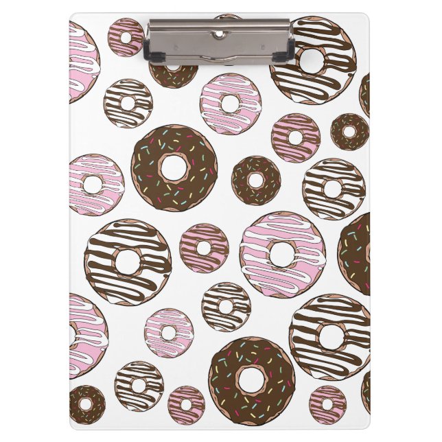 Porte-bloc Motif De Donuts, Donuts Roses, Donuts Brown (Devant)