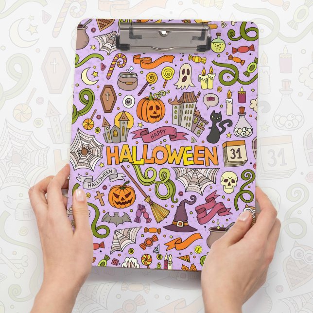 Porte-bloc Motif de doodle Halloween mignon (Créateur téléchargé)