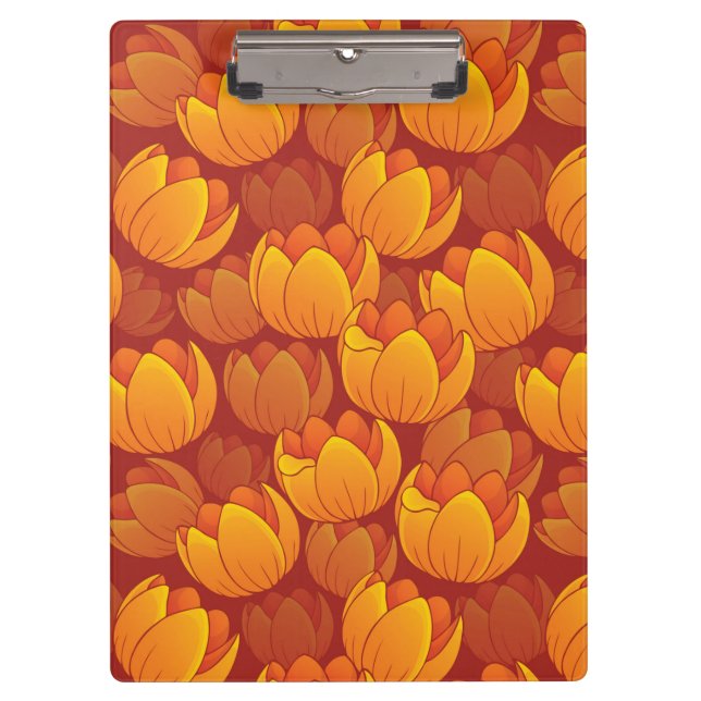 Porte-bloc Motif de fleur d'or (Devant)