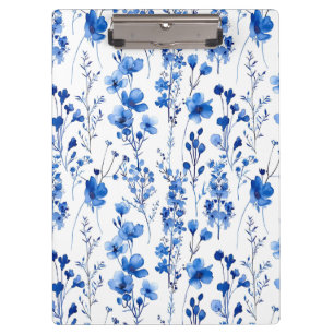 Porte-bloc Motif de fleurs sauvages en papier à la française 