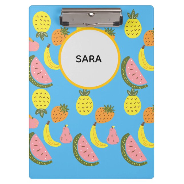 Porte-bloc Motif de fruits d'été éclatants (Devant)