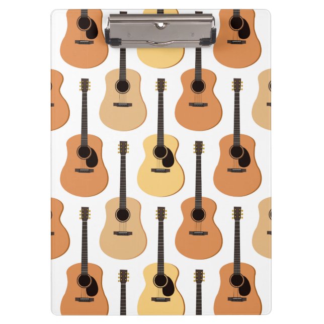 Porte-bloc Motif de guitares acoustiques (Devant)