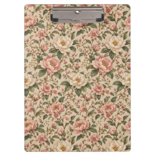 Porte-bloc Motif de jardin de pivoine et de rose romantique v
