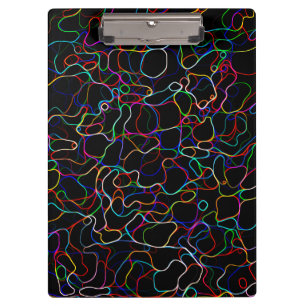 Porte-bloc Motif de ligne courbe multicolore Neon -COOL