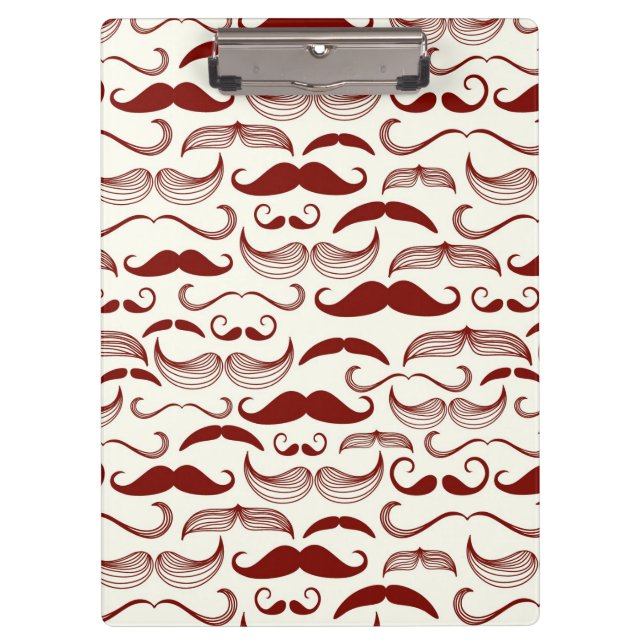 Porte-bloc Motif de moustache, rétro style 3 (Devant)