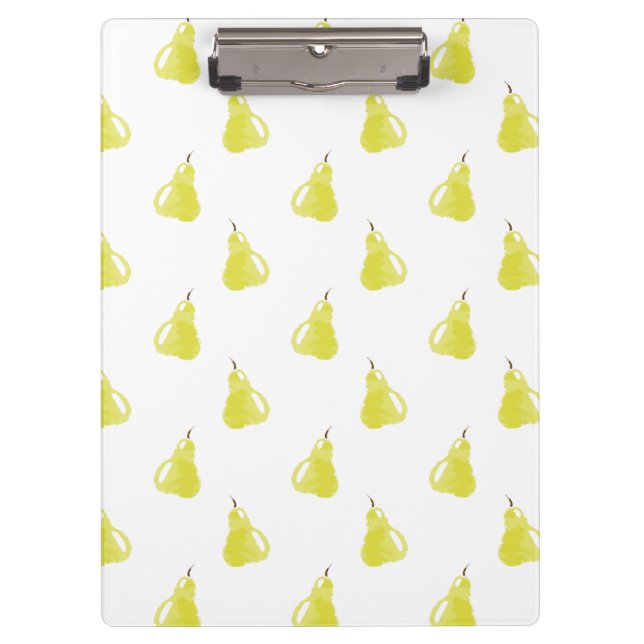 Porte-bloc Motif de poire aquarelle (Devant)