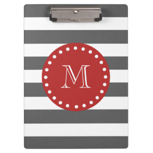 Porte-bloc Motif de rayures de blanc gris de charbon de bois,