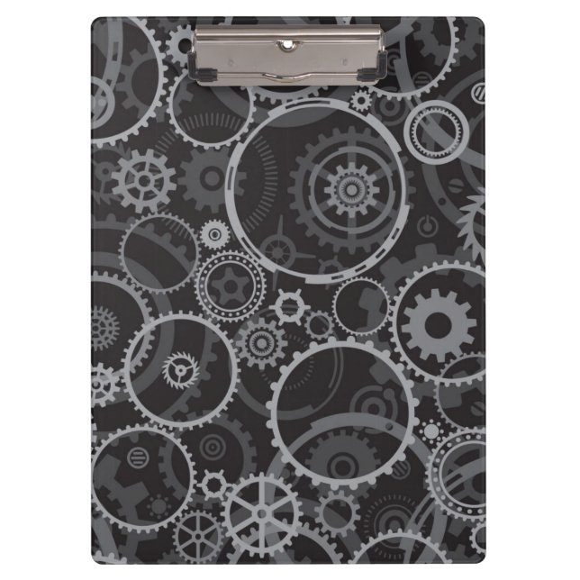 Porte-bloc Motif de roues dentées (Devant)