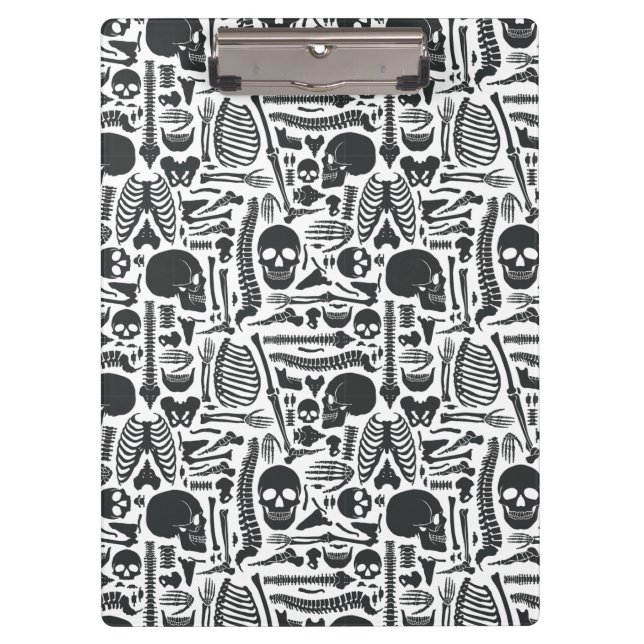Porte-bloc Motif de squelette d'anatomie humaine (Devant)