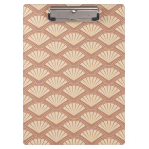 Porte-bloc Motif de style Art déco en rose