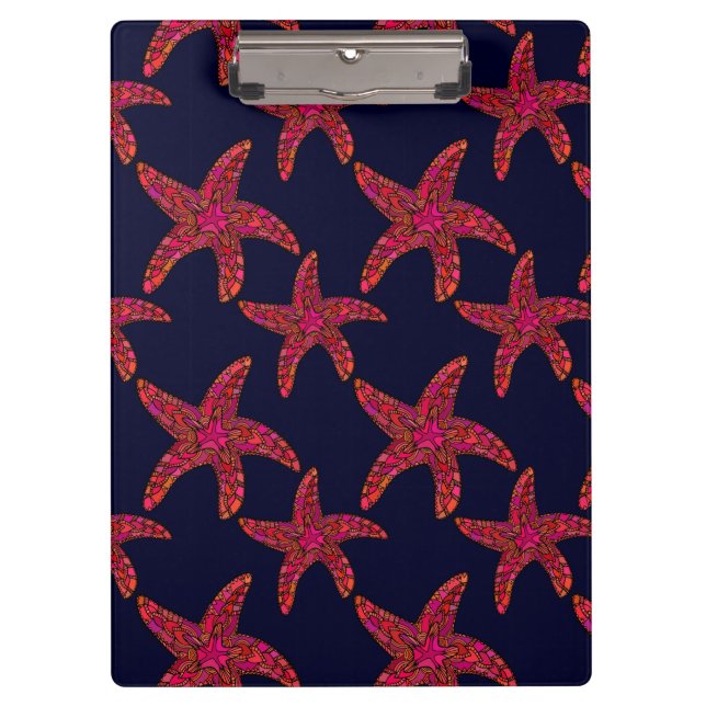 Porte-bloc Motif de style d'étoiles de mer (Devant)