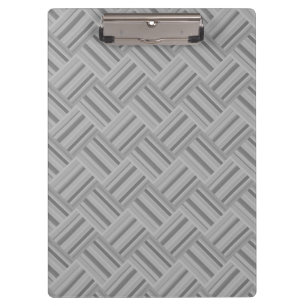 Porte-bloc Motif de tissage en diagonale rayures grises