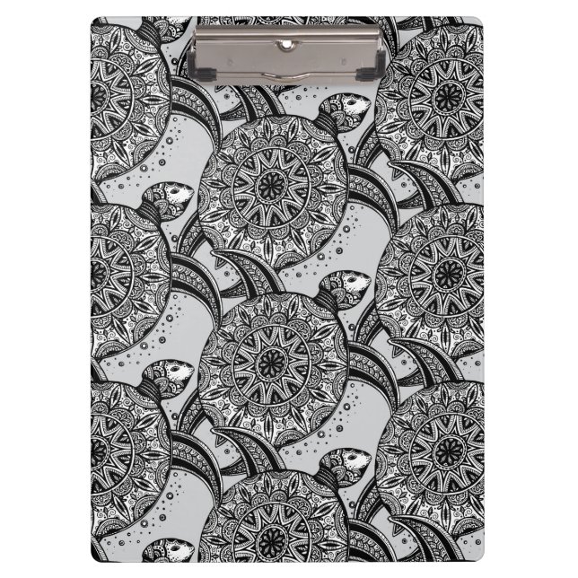 Porte-bloc Motif de tortue de style (Devant)