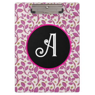 Porte-bloc Motif de vigne botanique rose Feuille florale él