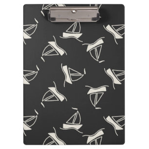 Porte-bloc Motif de voilier de griffonnage