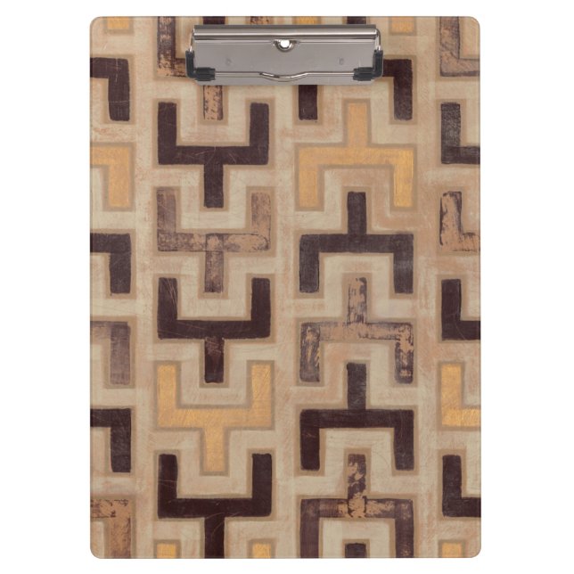 Porte-bloc Motif décoratif africain en tissu boueux (Devant)