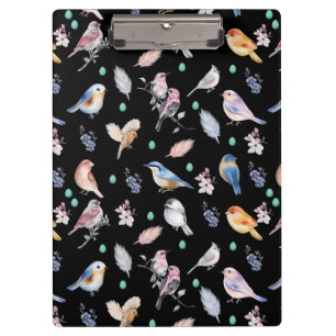 Porte-bloc Motif des oiseaux de printemps