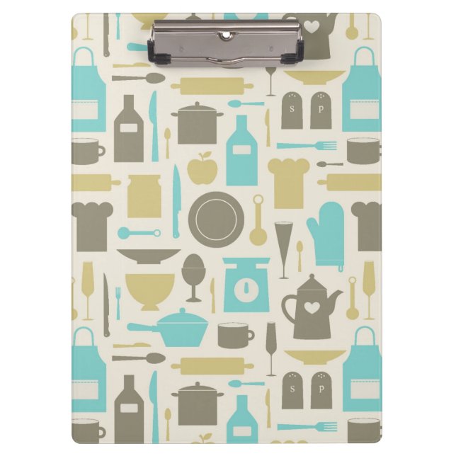 Porte-bloc Motif des outils de cuisine (Devant)