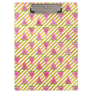 Porte-bloc Motif d'été Pink Watermelon et Yellow Strip