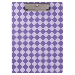 Porte-bloc Motif diamant à carreaux violets