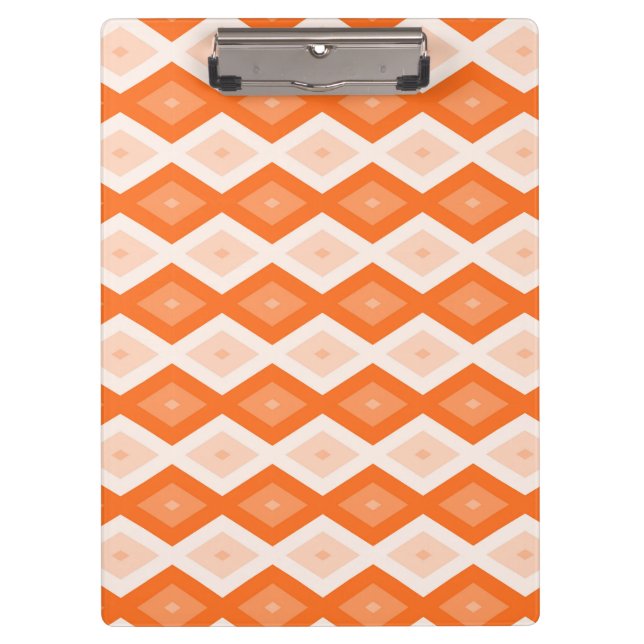 Porte-bloc Motif diamant orange (Devant)
