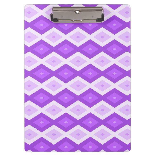 Porte-bloc Motif diamant violet clair (Devant)