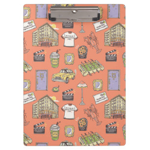 Porte-bloc Motif d'icônes colorées AMIS™