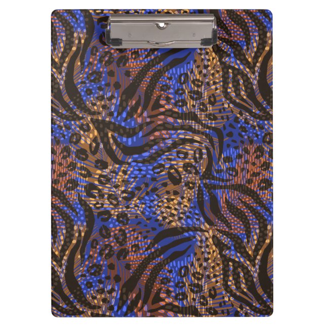 Porte-bloc Motif d'impression Leopard et Zebra (Devant)