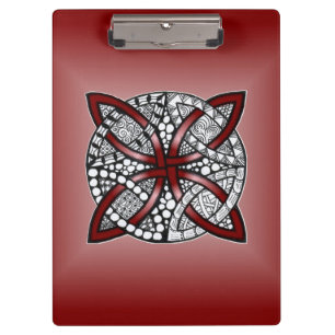 Porte-bloc Motif double Mariage rouge