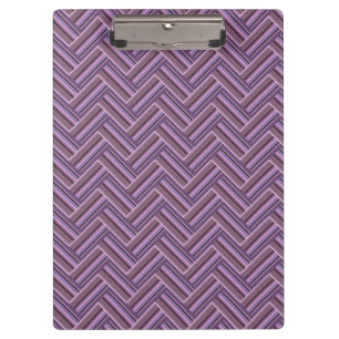 Porte-bloc Motif double tissage Mauve stripes