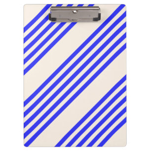 Porte-bloc Motif électrique bleu et beige cinq bandes