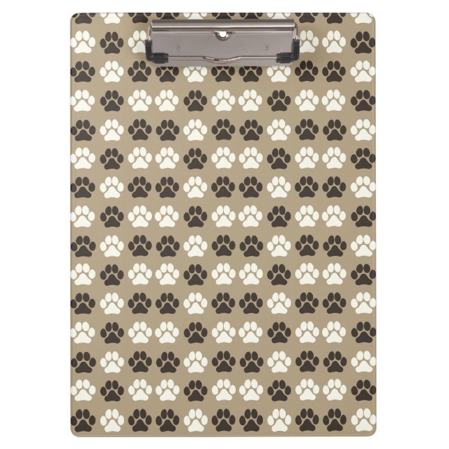 Porte-bloc Motif Empreinte de Patte Terre Sable (Devant)