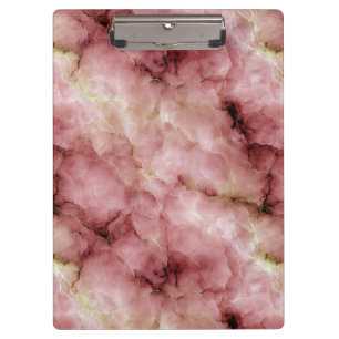 Porte-bloc Motif en marbre dans les tons rose et crème