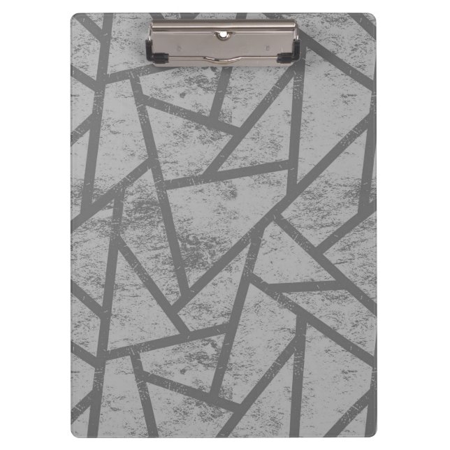 Porte-bloc Motif en mosaïque gris (Devant)