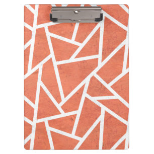 Porte-bloc Motif en mosaïque orange mandarin