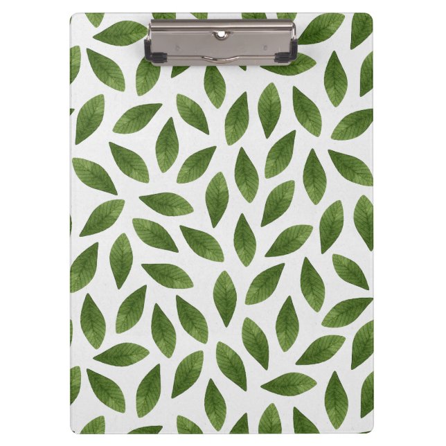 Porte-bloc Motif Feuille couleur vert foncé (Devant)