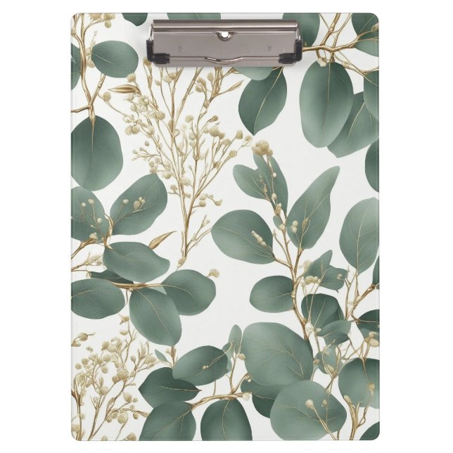 Porte-bloc Motif Feuille de l'Eucalyptus (Devant)