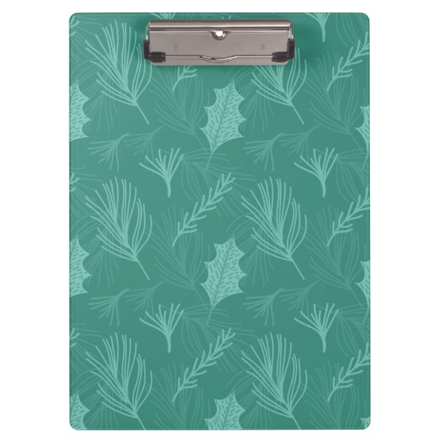 Porte-bloc Motif feuille de pin vert (Devant)